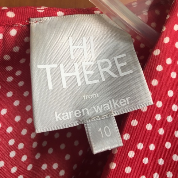 Red & White polka dot cap sleeve dress Rockabilly - Picture 4 of 4